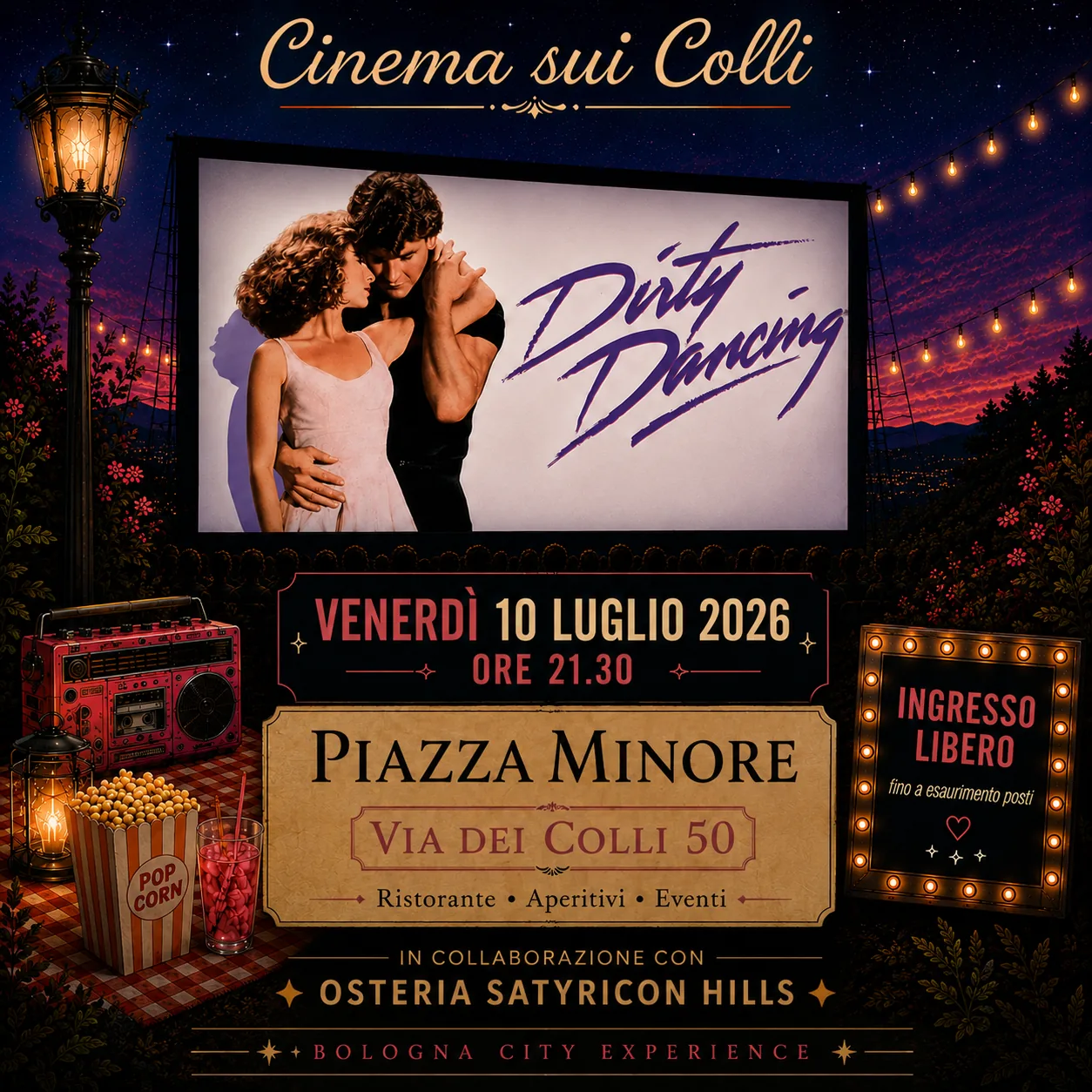Cinema sui Colli presso Piazza Minore – Dirty Dancing