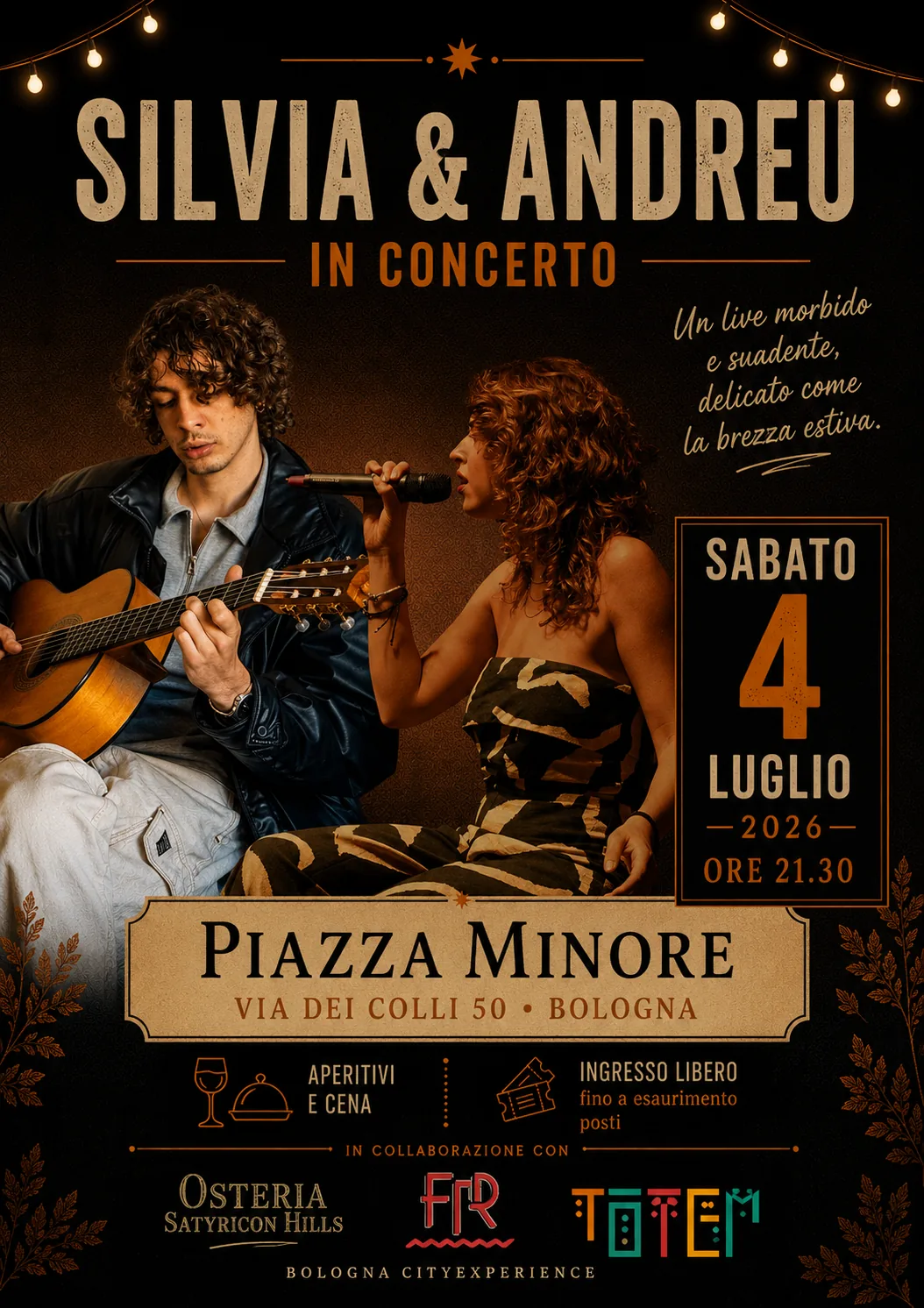 Colli in musica a Piazza Minore – Silvia & Andreu