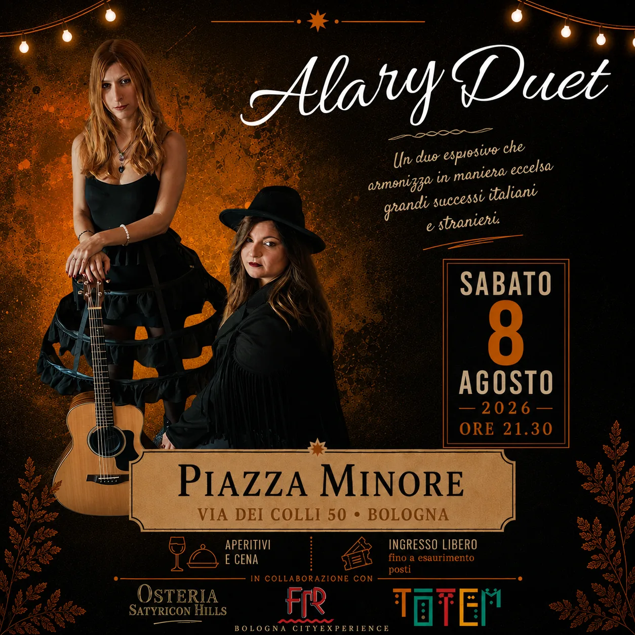 Colli in musica presso Piazza Minore presenta : Alary Duet