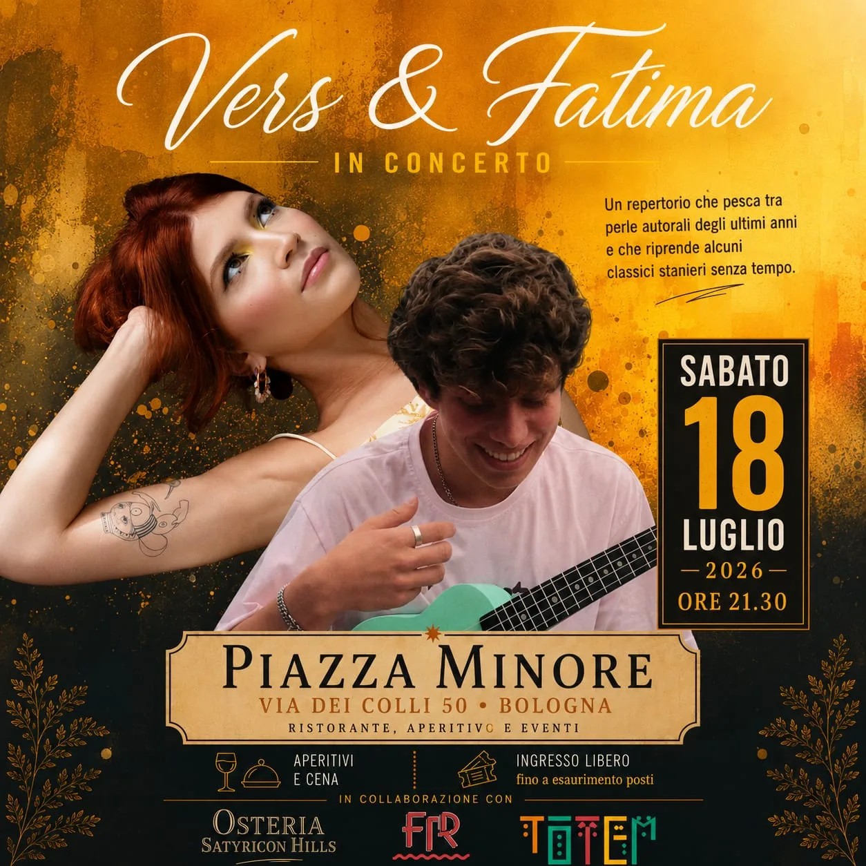 Colli in Musica presso Piazza Minore : Vers & Fatima