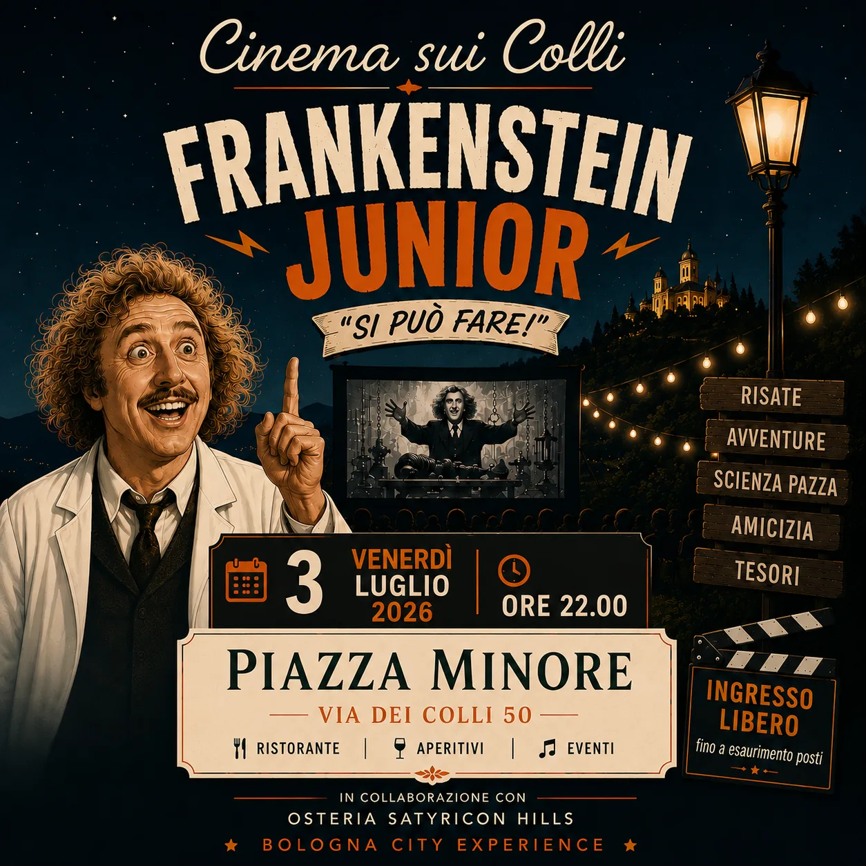 Cinema sui Colli presso Piazza Minore – Frankenstein Junior