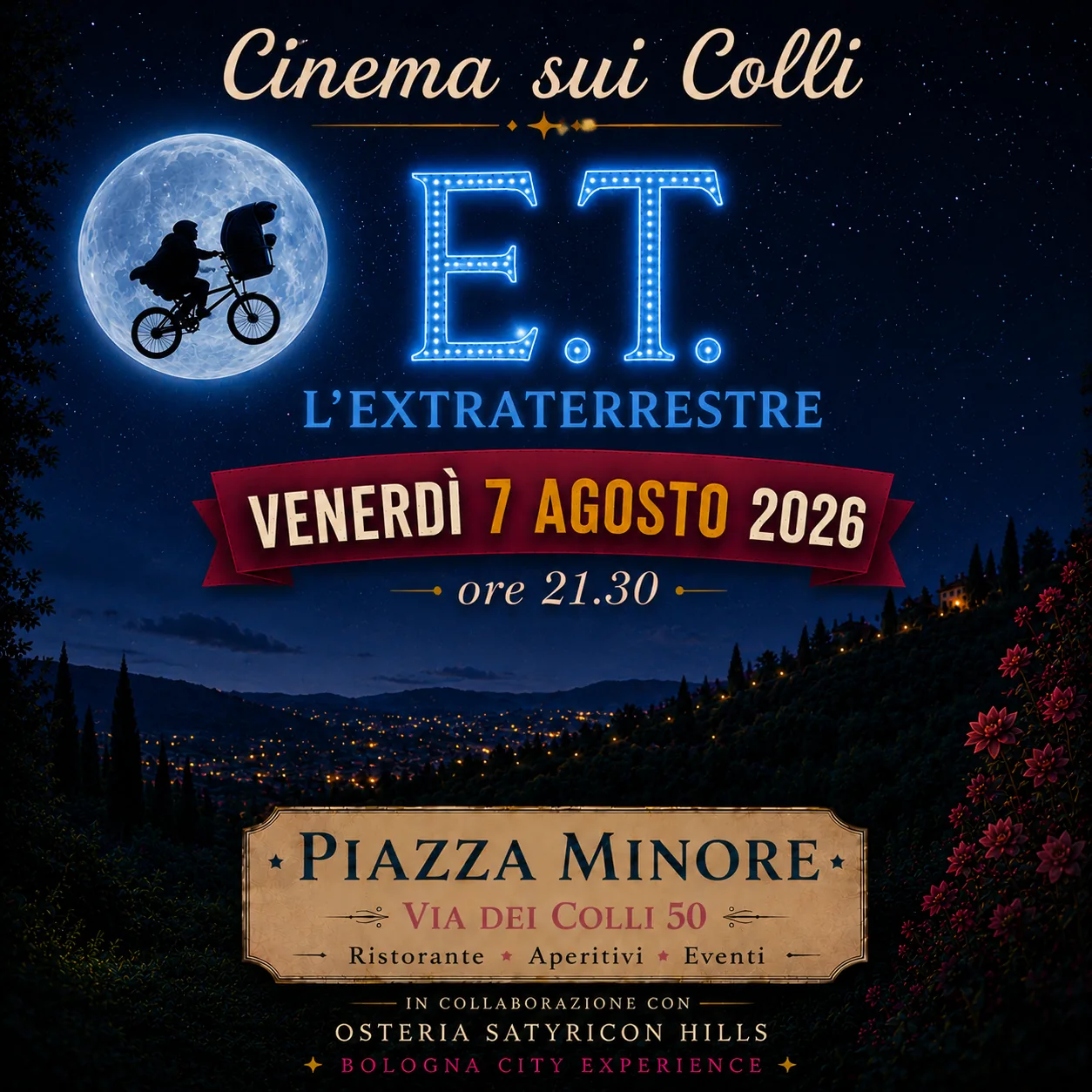 Cinema sui Colli presso Piazza Minore – E.T L'EXTRA TERRESTE